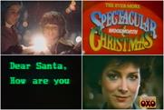 Oh, the '80s were pretty frightful, but the festive ads just delightful