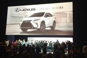 Toyota’s Lexus brand revealed the first car of the day.