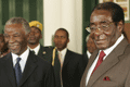 Mugabe: with Mbeki (left) this weekend