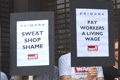 Activists protest Primark's employment practices