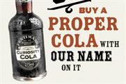Curiosity Cola "proper cola" by Sell! Sell!