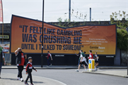 GambleAware "Crushed billboard" by Lucky Generals