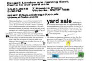 Droga5 London "Yard sale" (in-house)
