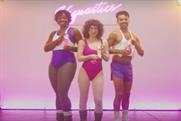 Eos whips out the spandex and neon for 'Vagnastics' class