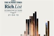 News International "The Sunday Times Rich List" by Grey London