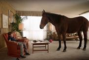 Horse suggests hungry boy eat P.B. Bites in Skippy ad