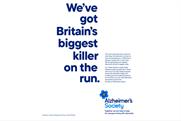 Alzheimer's Society "Britain's biggest killer" by New Commercial Arts