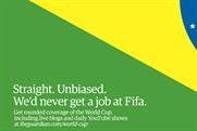The Guardian "we'd never get a job at Fifa" by Bartle Bogle Hegarty