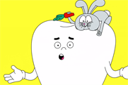 A giant, talking molar tells the 'Inconvenient Tooth' about toothpaste