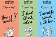 The Sunday Times "35 years of the Rich List" by The & Partnership