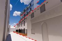 The developer's image of the block in Job's Yard, Kettering. Image: Marcus Fielding