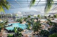 Visualisation of the Therme Manchester leisure development - image: Therme Group