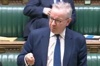 Michael Gove at the dispatch box during the second reading of the Levelling Up and Regeneration Bill (Picture: Parliament TV)
