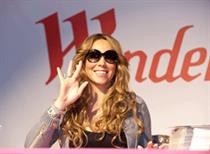 Mariah Carey switched on the Christmas lights at event space Westfield London