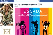 Escada: Facebook campaign promotes re-release of fragrances from the 1990s