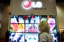 LG's stand at The Gadget Show Christmas