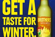 Brothers Cider: 'odd how you can get a taste for winter' campaign