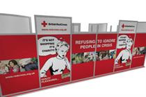 The campain aims to demonstrate the effect that buying from the Red Cross will have