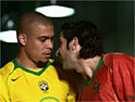 Ronaldo and Figo: signed by Nike