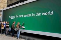 Experiential campaign: Carlsberg's beer billboard in Shoreditch, London