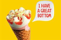 Cornetto ad part of Wall's #GoodbyeSerious campaign