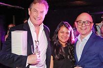 Julian Pullan (left) with Event's Yasmin Arrigo and Kevin Jackson from GPJ
