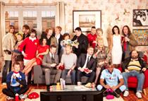 Manchester TV stars cosy up on Virgin Media's sofa