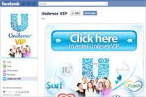 Unilever: adding a dedicated corporate-branded page to its Facebook account