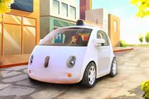 Google's self-driving car: an artist's impression of the vehicle
