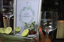 The Gin Garden menu from Langley's No. 8 is available at all 10 Corney & Barrow bars