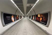 Macallan out of home campaign in TfL underground station tunnel
