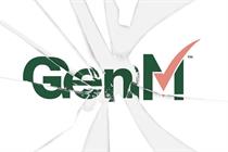 GenM logo behind image of shattered glass.