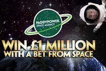 Paddy Power: winner will place their bet from space