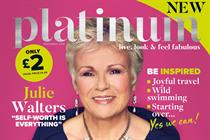 Platinum: debut issue features cover star Julie Waters