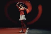Screenshot from Vodafone ad featuring Emma Raducanu