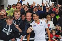 England captain Alastair Cook with fans: Sky is asking supporters to post UGC via social media