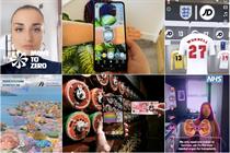 Montage of campaigns from Nike, Samsung, JD Sports, the NHS, the Bank of England and The Great Barrier Reef Foundation
