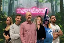 Start-up Agency of the Year: Neverland (image of staff in front of neon 'Neverland' sign)
