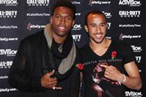Footballers Daniel Sturridge and Andros Townsend at the Call of Duty: Ghosts launch