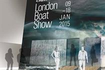 Artistic impression of London Boat Show's Control the Rain experience