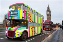 7up Free's London bus takeover stunt