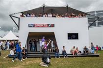 Sky's two-storey structure at Goodwood catered for motoring enthusiasts