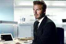 David Beckham: promotes the Sky Sports 5 European football channel