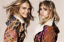 Cara Delevingne and Suki Waterhouse: star in the autumn/winter Burberry campaign