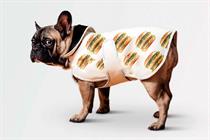 The Big Mac dog coat: part of McDonald's burger-themed 'lifestyle collection'