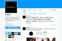 Domani: announces BBH acquisition on Twitter