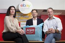 Partners: Tanya Lawler, UK vice-president eBay, John Walden, MD Argos and David Wenig, president eBay