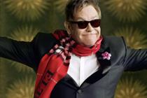 Elton John: stars in the Burberry Christmas campaign