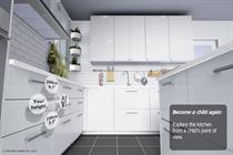 Those exploring the app can view their kitchen from the height of a child