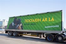 Paddy Power: the ad's Gaelic headline translates to 'our day will come'